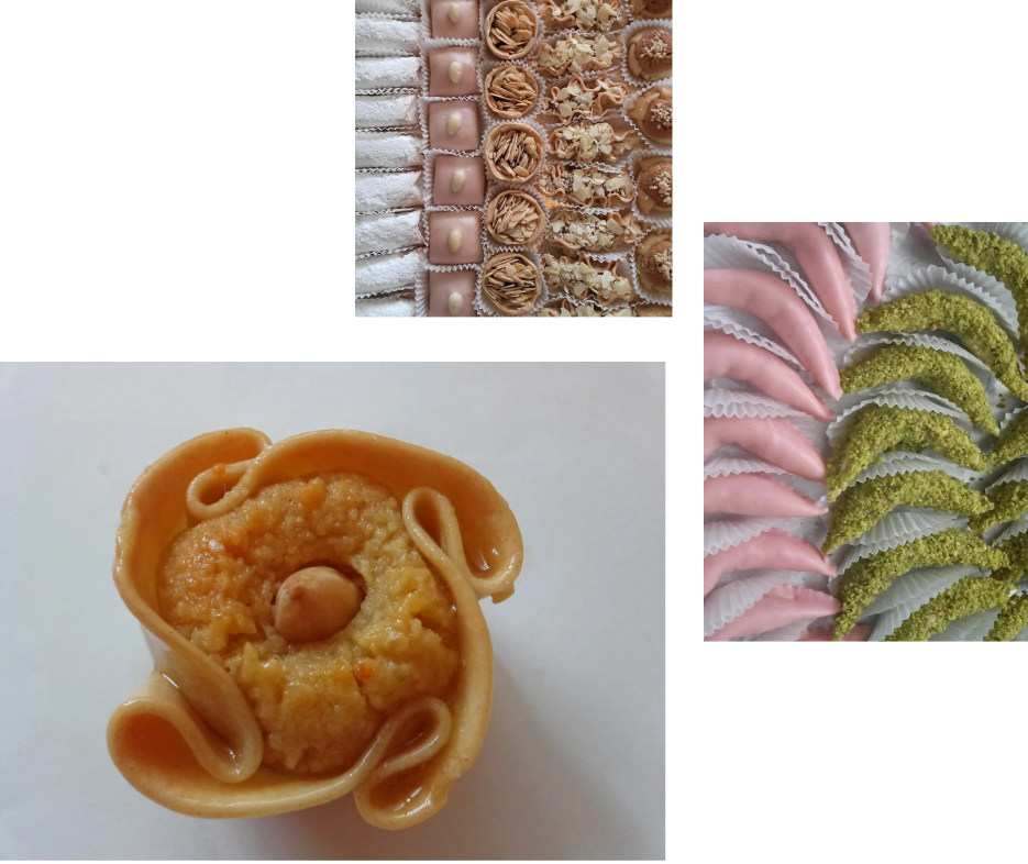 Pâtisseries orientales variées